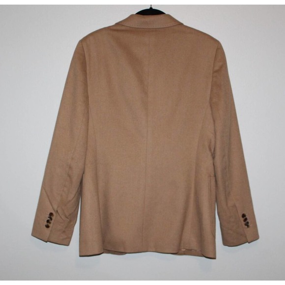 Brooks Brothers Camel Hair Boyfriend Blazer Jacket Italian Tan Women's 8 H14486 - Picture 7 of 12